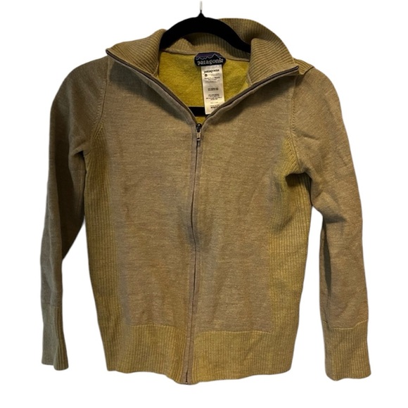 PATAGONIA Full Zip Jacket Cardigan Sweater with hood merino wool Size Small S - Picture 4 of 12